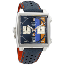 Tag Heuer Monaco Gulf 50TH Anniversary Steve Mcqueen Special Edition Chronograph Automatic Men's Watch CAW211R.FC6401