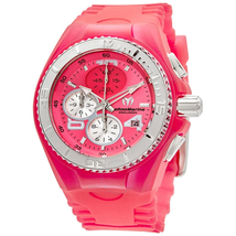 Technomarine Cruise Jelly Fish Pink Dial Pink Silicone Ladies Watch TM-115107