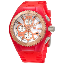 Technomarine Cruise JellyFish Pink Silicone Strap Chronograph Mother of Pearl Dial Ladies Watch TM-115268