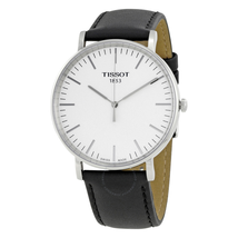 Tissot Everytime Silver Dial Leather Men's Watch T109.610.16.031.00