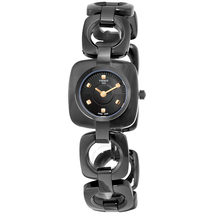 Tissot T-Trend Odaci-T Black Dial Black PVD Ladies Watch T0201091105100 T020.109.11.051.00
