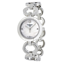 Tissot White Mother of Pearl Diamond Dial Ladies Watch T084.210.11.116.01