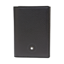 Montblanc Montblanc Meisterstuck Soft Grain Trifold Card Holder Wallet - Black 113011