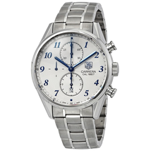 Tag Heuer Pre-owned  Carrera Chronograph Automatic Silver Dial Men's Watch CAR2114.BA0724 (Pre-own)