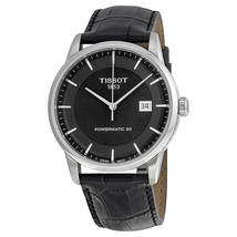Tissot Luxury Powermatic 80  Black Dial Men's Watch T0864071605100 T086.407.16.051.00