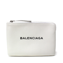 Balenciaga Ladies Pouch bag Everyday White Eday Pouch 492465 DLQ4N 9060