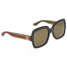 Gucci Brown Lenses Square Sunglasses GG0036S 002 54