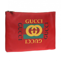 Gucci Clutch Bag With A Logo And Web Stripes 500981 0GDAT 6461