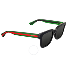 Gucci Polarized Grey Square Sunglasses GG0001S-006 52