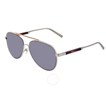 Salvatore Ferragamo Grey Aviator Men's Sunglasses SF174S 35 60