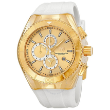 Technomarine TechnoMarine Cruise Star Chronograph Gold Dial Gold-Tone Stainless Steel Ladies Watch 113006 TM-113006