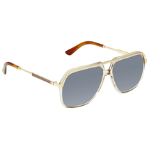 Gucci Gucci Blue Rectangular Unisex Sunglasses GG0200S 004 57 GG0200S 004 57