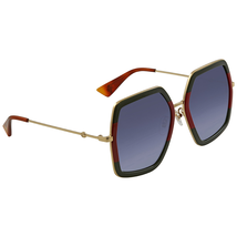 Gucci Grey Gradient Square Sunglasses GG0106S 007 56