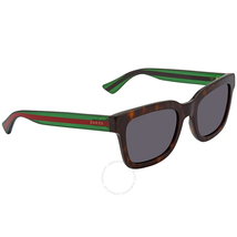 Gucci Grey Square Men's Sunglasses GG0001S 003 52
