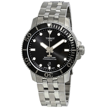 Tissot Open Box -  Seastar 1000 Automatic Black Dial Men's Watch T1204071105100