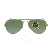 Ray Ban Aviator Arista Green 55 mm Sunglasses RB3025 W3234 55-14 RB3025 W3234 55-14