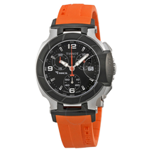 Tissot T Race Chronograph Orange Silicone Ladies Watch T0482172705700 T048.217.27.057.00