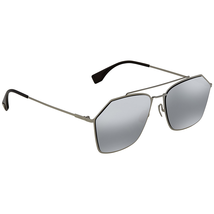 Fendi Silver Rectangular Sunglasses FF M0022/F/S 6LB/T4 FF M0022/F/S 6LB/T4 59