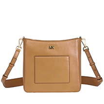 Michael Kors Gloria Leather Messenger Bag- Acorn 30F8GG0M2L-203