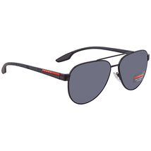 Prada Grey Aviator Sunglasses PS54TS 1AB5Z1 58