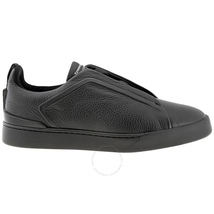 Ermenegildo Zegna Men's Luxury RTW Informale Black Couture 3X Sneakers A2205X-VAL-NER