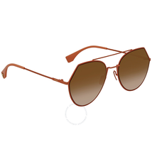 Fendi Brown Gradient Round Ladies Sunglasses FF 0194/S 73353 FF 0194/S 73353