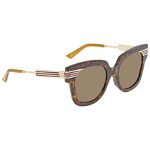 Gucci Brown Square Ladies Sunglasses GG0281SA 002 51