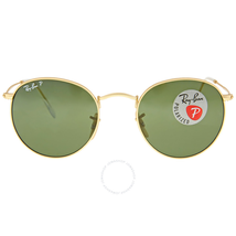 Ray Ban Round Metal Polarized Green Classic G-15 Sunglasses RB3447 112/58 50 RB3447 112/58 50