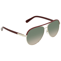 Ferragamo Salvatore  Green/Pink Gradient Aviator Men's Sunglasses SF163S 742 60