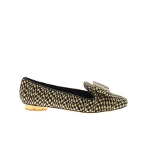 Ferragamo Sarno Bow-embellished Woven Straw Loafers 01P456 705605