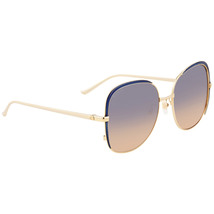 Gucci Blue Gradient Oversized Ladies Sunglasses GG0400S 006 58