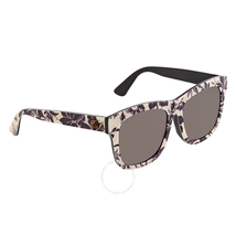 Gucci Gray Square Ladies Sunglasses GG0032SA 008 55 GG0032SA 008 55