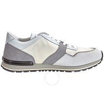 Tod's Men's  Leather Sneakers in White/Cement XXM0XH0Q803FZO444D