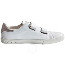 Tod's Men's Boat Shoes in White/Platinum XXM0XY0P640D6S1556