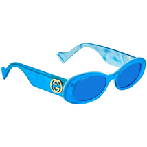 Gucci Blue Oval Ladies Sunglasses GG0517S 006 52