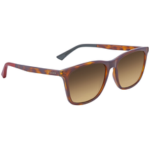 Gucci Brown Gradient Rectangular Sunglasses GG0404S 004 55