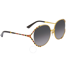 Gucci Grey Gradient Round Ladies Sunglasses GG0595S 002 59