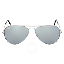 Ray Ban Aviator Mirror Polarized Silver Flash Sunglasses RB3025 019/W3 58 RB3025 019/W3 58