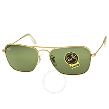 Ray Ban Ray-Ban Caravan Green Classic G-15 Sunglasses RB3136 001 RB3136 001 55-15