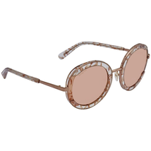 Ferragamo Round Crystal Quartz Sunglasses SF164S-058