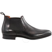 Santoni Black Leather Men's Boots MCKE14282JJ1IOBK