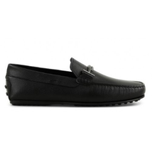 Tod's Men's Black City Gommino Driving Shoes In Leather XXM0LR0Q700PLTB999