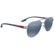 Prada Blue Aviator Sunglasses PS54TS DG1387 58