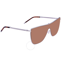 Saint Laurent Brown Shield Ladies Sunglasses SL 1 MASK 003 99