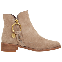 See By Chloe Ladies Bootie Zip Up Gold Ring SB31147A 09270 7A4