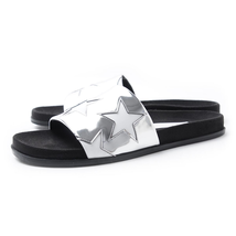 Stella Mccartney Ladies Sneaker Slides Silver Slides 515467 W0ZR5 8171