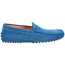 Tod's Men's Blue Gommino Driving Shoes In Suede Mocassino XXM0EO00010RE0U811