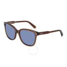 Ferragamo Blue Square Sunglasses SF815S 210 56 SF815S 210 56