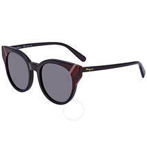 Ferragamo Dark Grey Round Sunglasses SF883SA 001 53 SF883SA 001 53