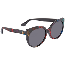 Gucci Grey Ladies Asian Fit Cat Eye Sunglasses GG0325SA 003 57